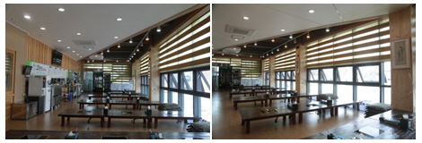 고향집칼국수,재바우,별자리 내부